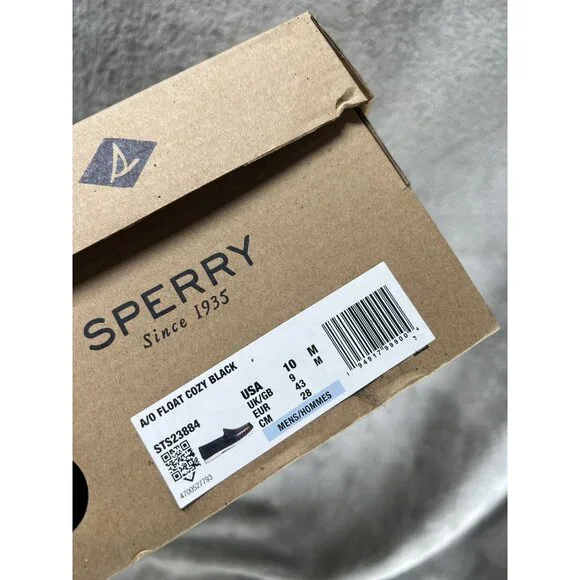 Sperry Men's Black Authentic Original Float Slip-on Boat Shoes Size 10M - Picture 7 of 7